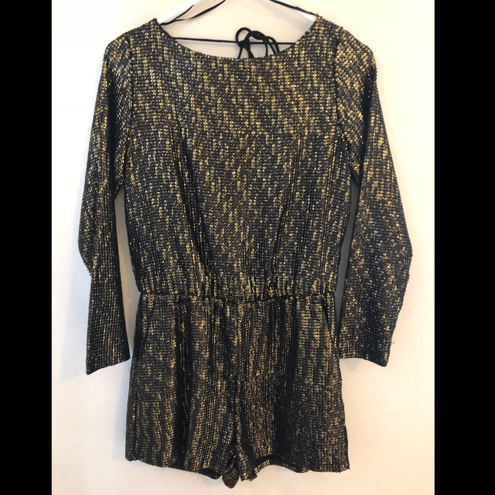 Metallic sequined Zara romper